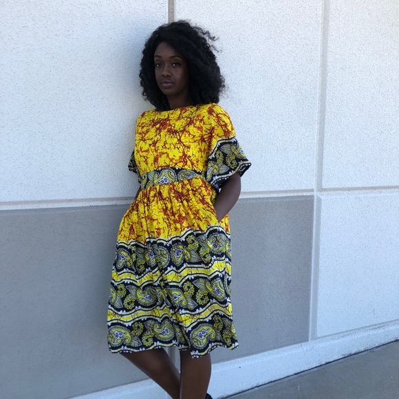 African Ankara women handmade dress - Picture 2 of 7